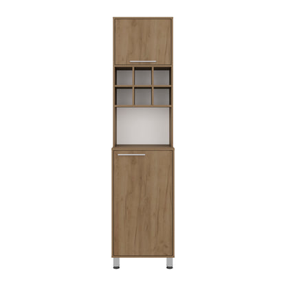 Attica 80" High, Double Door Kitchen Pantry Cabinet with Six Space Cubbies 4 Interior Shelves, Tall Storage Cabinets for Kitchen image 6