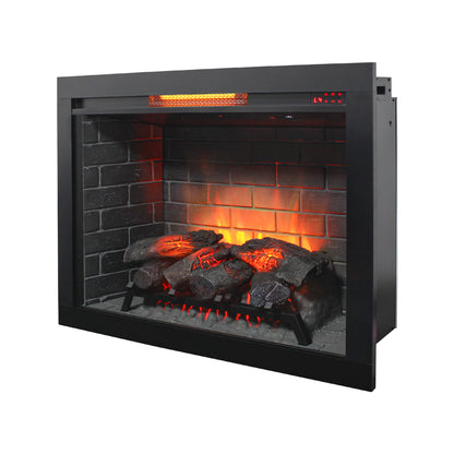 33 inch Infrared Electric Fireplace with Removable Trim kit Insert, Touch Panel Home Decor Heater image 1