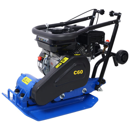 212cc 7.0HP 5600VPM Gas Vibration Compaction Force 20 x 14 inch Plate Compactor w/Built-in Wheel,EPA compliant image 8