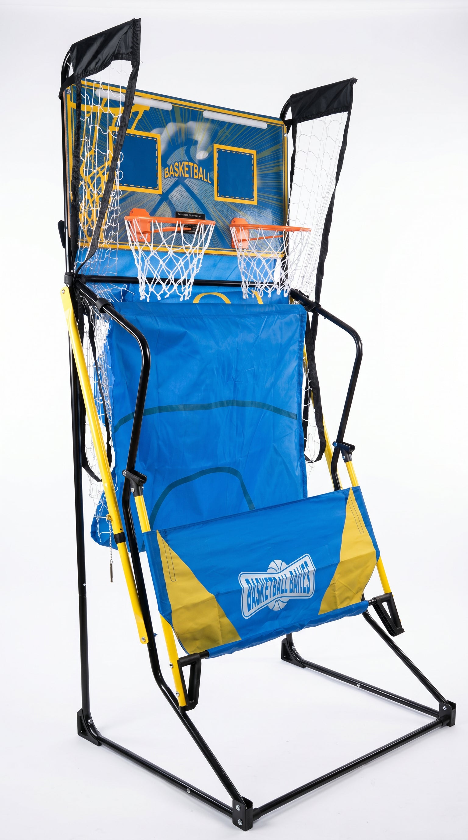 Dual Shot Foldable Basketball Arcade Game, LED Digital Scoreboard, 4 Balls & Pump, Indoor Family Entertainment Game image 11