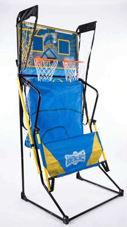 Dual Shot Foldable Basketball Arcade Game, LED Digital Scoreboard, 4 Balls & Pump, Indoor Family Entertainment Game image 11