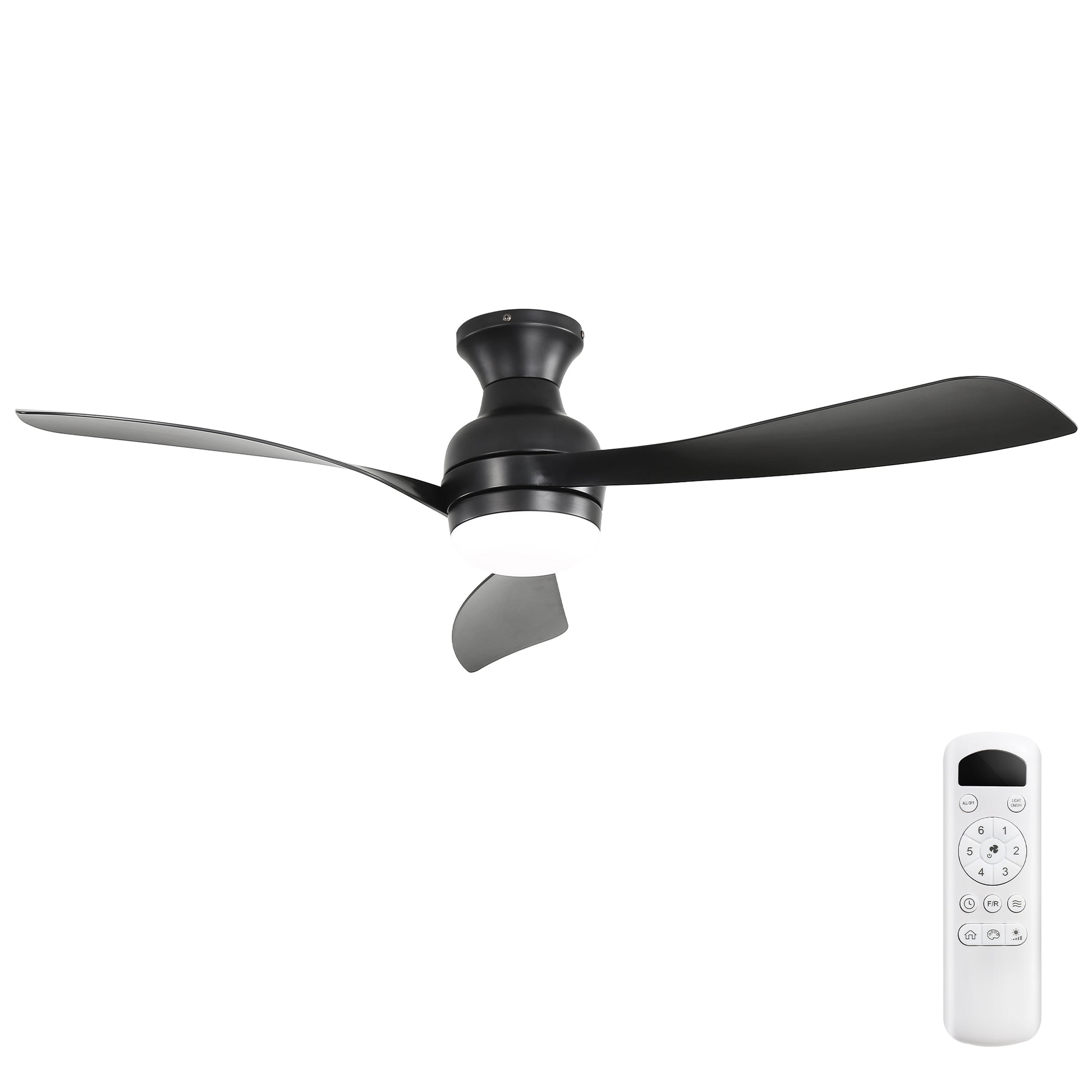 52" Ceiling Fan with Lights, Dimmable LED, Reversible DC Motor, Light Memory, for Bedroom, Living Room, Kitchen image 1