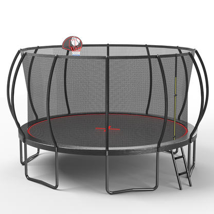 YC 16FT trampoline Pumpkin- Black Red-Upgrade image 2