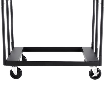 Drywall Cart Dolly, 1800 lbs Load Capacity, Steel Panel Truck Cart with 5 inch Swivel Casters, Lumber Drywall Dolly with with Tie-Down Strap & 3 Side Handrails for Factory, Warehouse, Garage, Black image 10