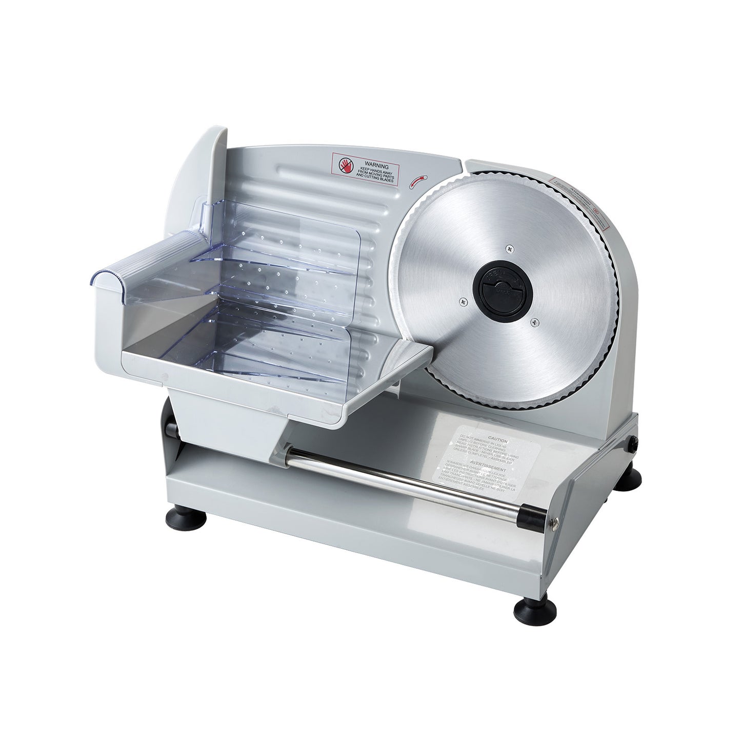Meat Slicer, 7.5" Electric Deli Slicer with SUS420 Blade & 0-0.6" Adjustable Thickness, 200W Home Food-Slicer for Frozen Meat, Ham, Baguett, Steak, UL Approved image 8