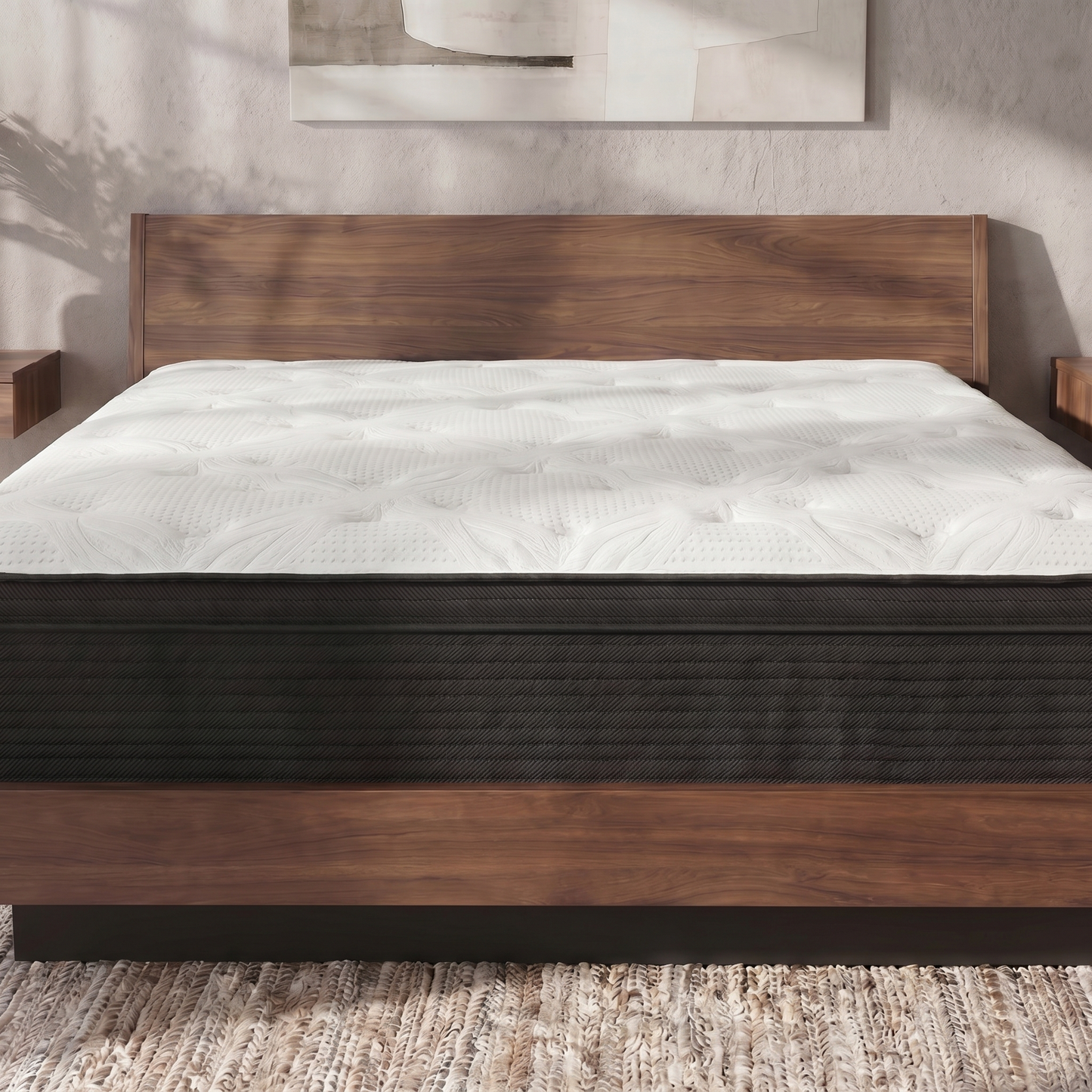 13 Inch Hybrid Plush Queen Mattress with Pocketed Coils and Phase Change Cooling Fabric image 5