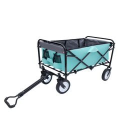 Collapsible Foldable Wagon Cart - All-Terrain Utility Cart in Green
