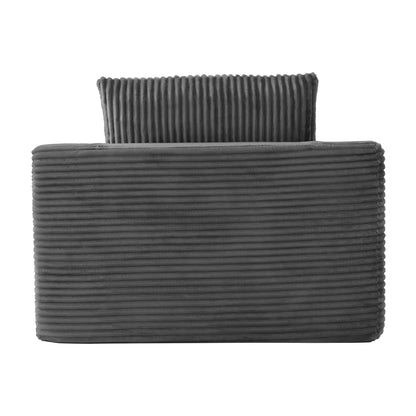 Oversized Chaise Lounge Chair Indoor, 67'' Upholstered Sleeper Sofa Bed with Cup Holders & 3 Pillows image 4