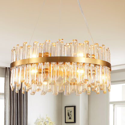 23.6 Inches Luxury Chandeliers Crystal Living Room Bedroom Decorative Lights Simple Modern Dining Room Lighting,for Home Decor (Bulbs Not Included) image 1