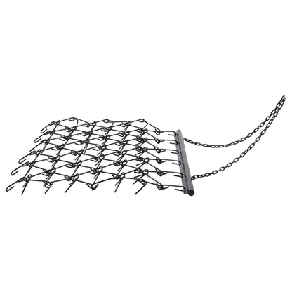 5FTX4.5FT Heavy-Duty Steel Drag Harrow,Field Leveling Chain Rake,Compatible with ATV UTV Compact Utility Tractors,Black Coated Durable Construction image 4