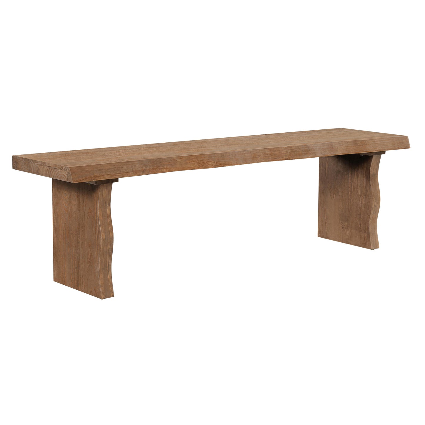 Indoor Pine Dining Bench, 62.9''L Solid Wood Seating, 350lbs Weight Capacity, Fits 3 People for Kitchen, Dining Room & Living Space image 5