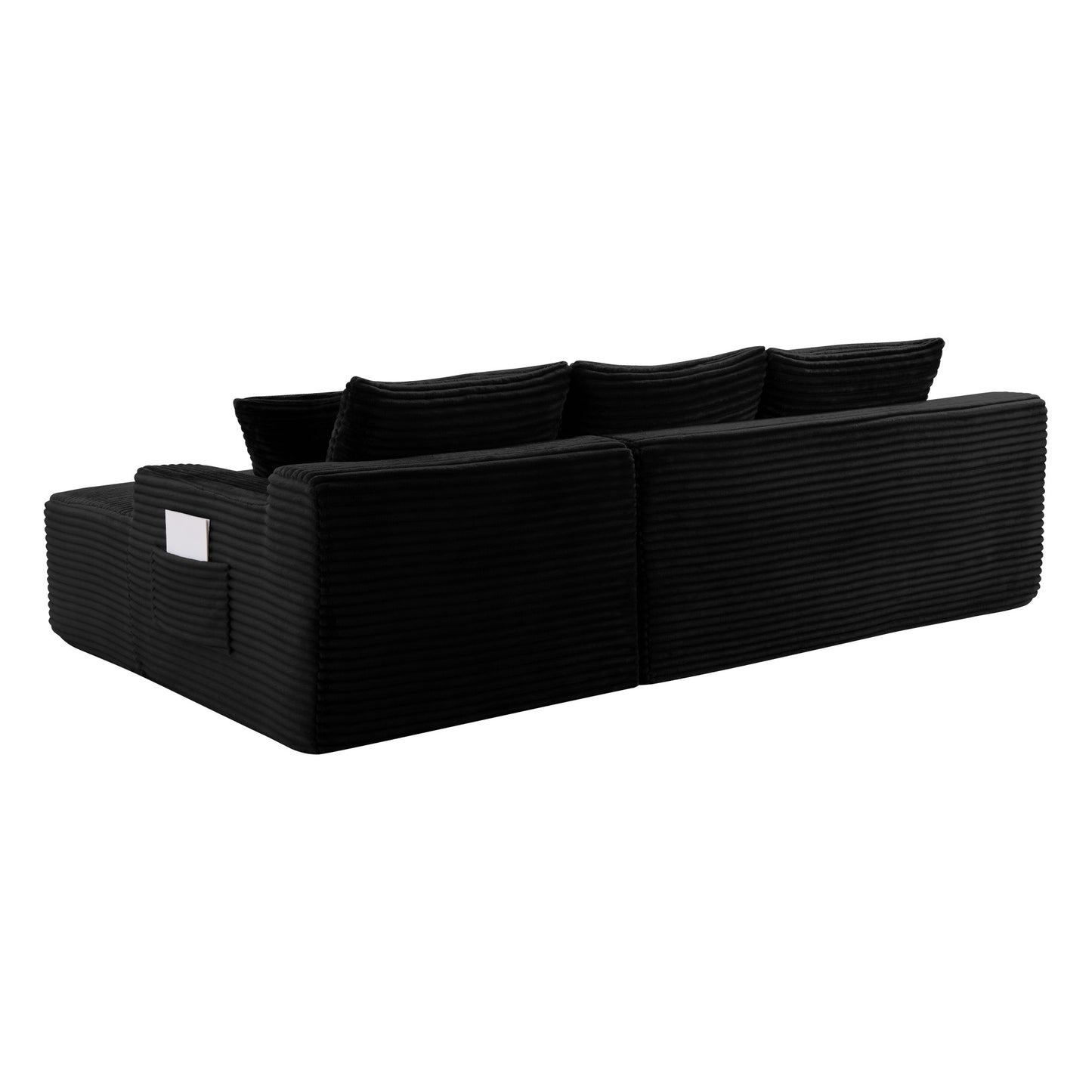 94.5" U-Shaped Cloud Sectional Sofa with Deep Seat,No Assembly Required,Modular Couches Sleeper for Living Room,Bedroom,Apartment image 12