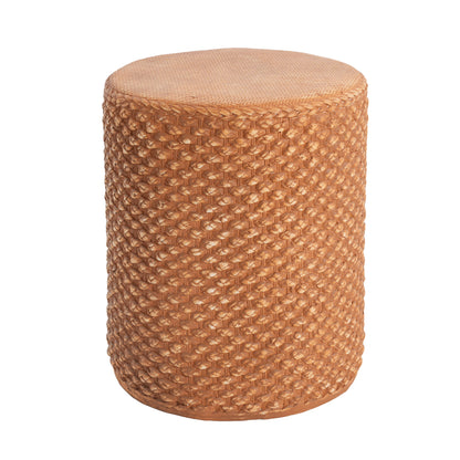 Evie Outdoor Patio Round MGO Side Table, Brown image 5