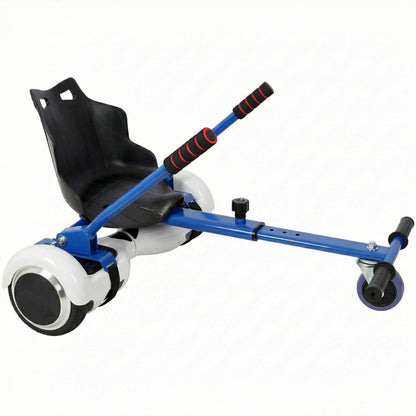Hoverboard Seat Attachment Go-Kart,Fits 6.5" 8"10" Hoverboards,Sturdy Adjustable Off-Road Frame,Hover Cart for Family Fun,not include Hoverboard,Blue image 2