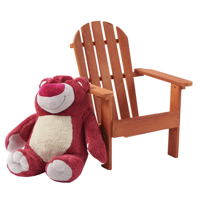 Wooden Kid's Adirondack Chair for Indoor and Outdoor, Natural Cedar Patio Lounge Chiar for Kids image 8