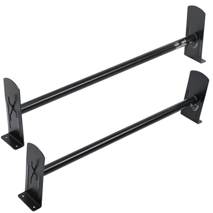 Van Roof Ladder Rack, 2 Bars Alloy Steel Roof Racks, 500 LBS Capacity Rain-Gutter Roof Rack, Adjustable Length 35.8"-57.5", Van Ladder Rack Compatible with Chevrolet Express, GMC Savana, etc image 1
