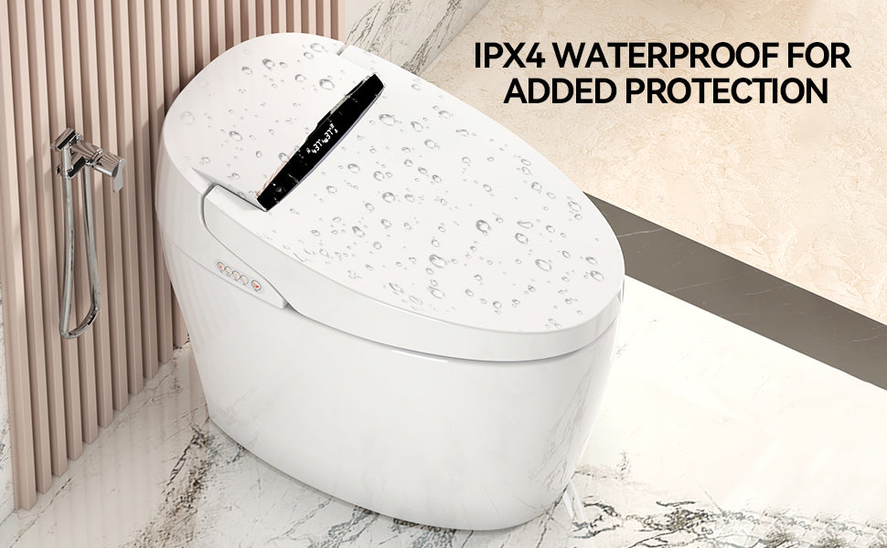 Smart Toilets with Heated Bidet Seat.Portable toilet with bidet built.Intelligent Toilet Auto Open/Close Seat. Bidet toilet with Dryer and Warm Water image 10