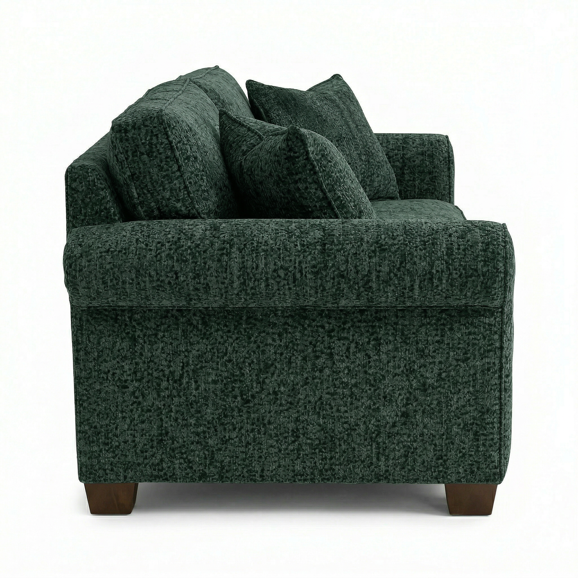 Irlanda Sofa – Made in USA, 5-Day Shipping, Custom Fabric Options, Classic Sofa Wholesale Sofa Furniture - Velvet Antique Charcoal - Sage Green image 10
