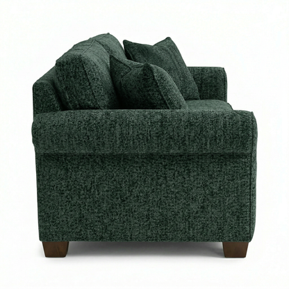 Irlanda Sofa – Made in USA, 5-Day Shipping, Custom Fabric Options, Classic Sofa Wholesale Sofa Furniture - Velvet Antique Charcoal - Sage Green image 10