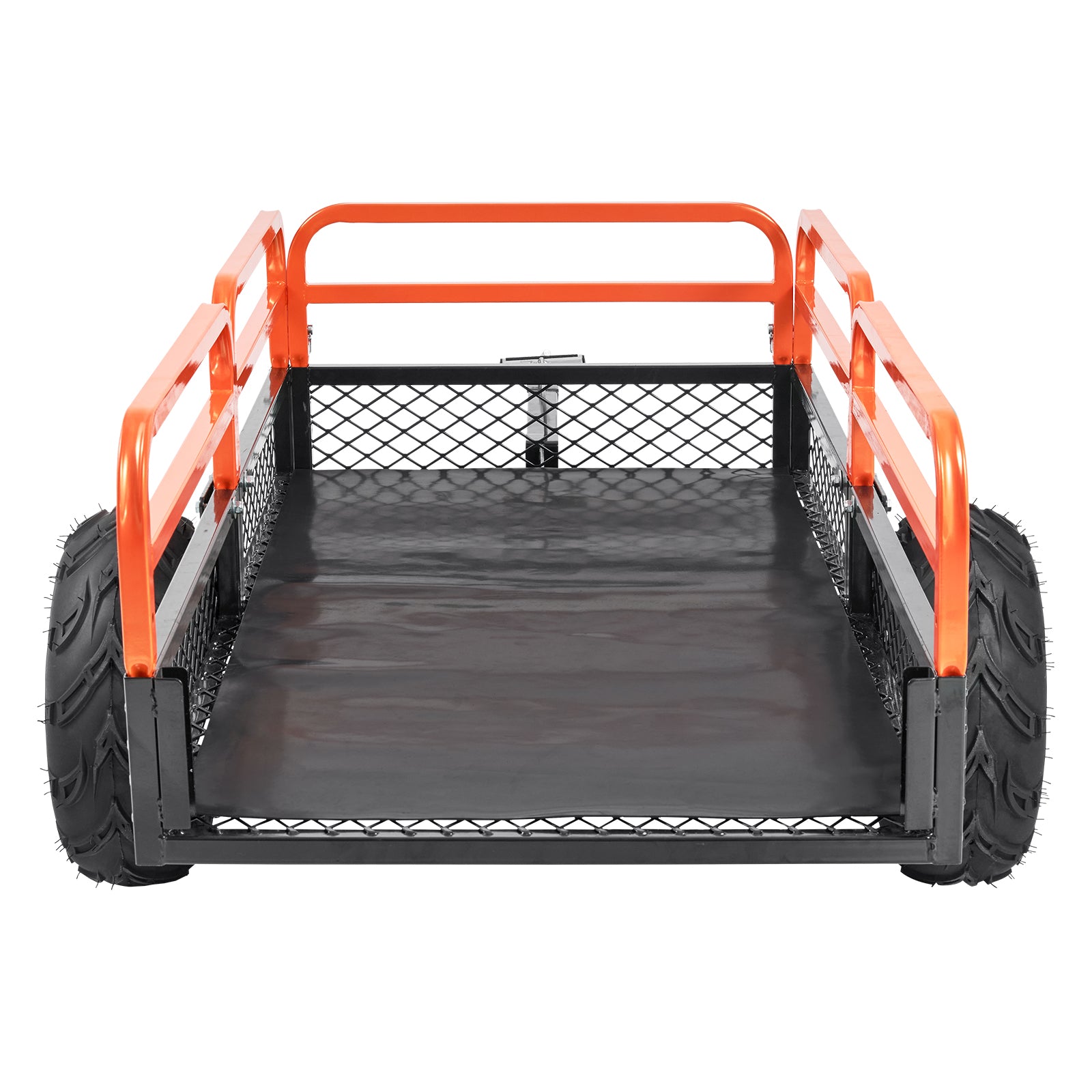 Heavy Duty Steel ATV Dump Trailer, 1500-Pound Load Capacity 15 Cubic Feet, Tow Behind Dump Cart Garden Trailer, with Removable Sides and 2 Tires, for Mowers, Tractors, ATV, UTV image 3