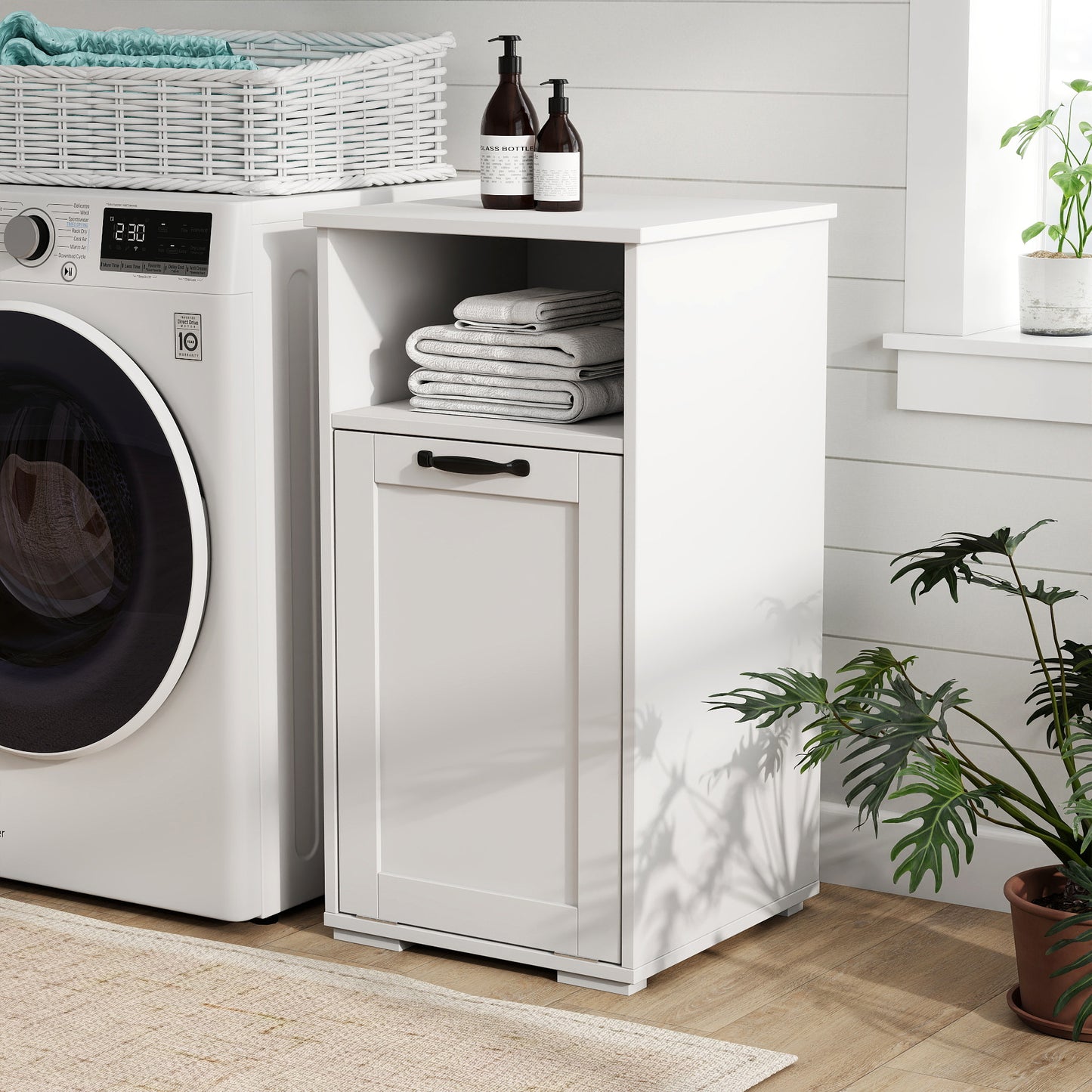 Laundry Cabinet,with 1 Removable Liner Bags image 2