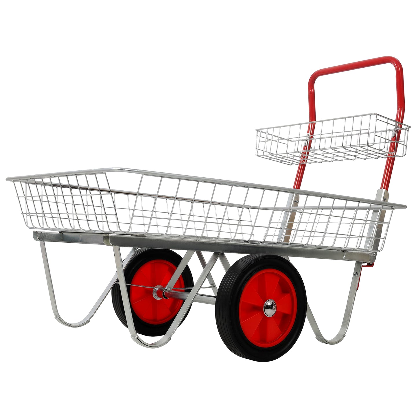 Garden Centre Trolley Heavy Duty Garden Utility Cart with Wheels, Rolling Storage Trolley for Outdoor Patio Yard Lawn and Gardening Tools image 7