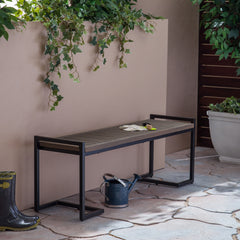 HOPKINS INDUSTRIAL WOOD AND METAL BENCH