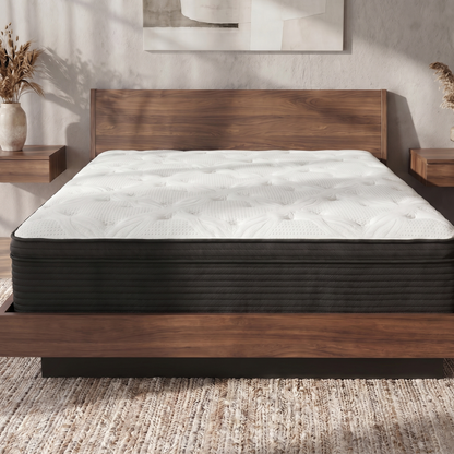 13 Inch Hybrid Plush Queen Mattress with Pocketed Coils and Phase Change Cooling Fabric image 8