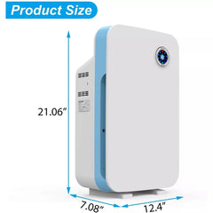 Large Room Air Purifier Cleaner H13 True HEPA Filter 24db Quiet Reminder & Timer