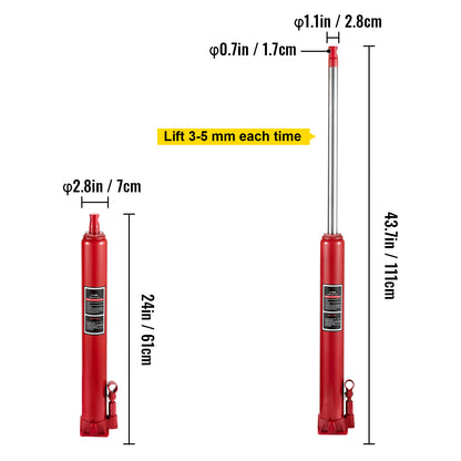 Hydraulic Long Ram Jack 4 Ton - Sealing Ring Detail