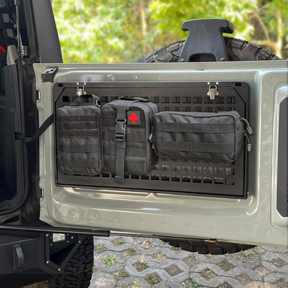 Tailgate Table Rear Foldable Cargo Shelf Aluminum Alloy Storage Shelf MOLLE Panel for Ford Bronco 2021-2026 image 9