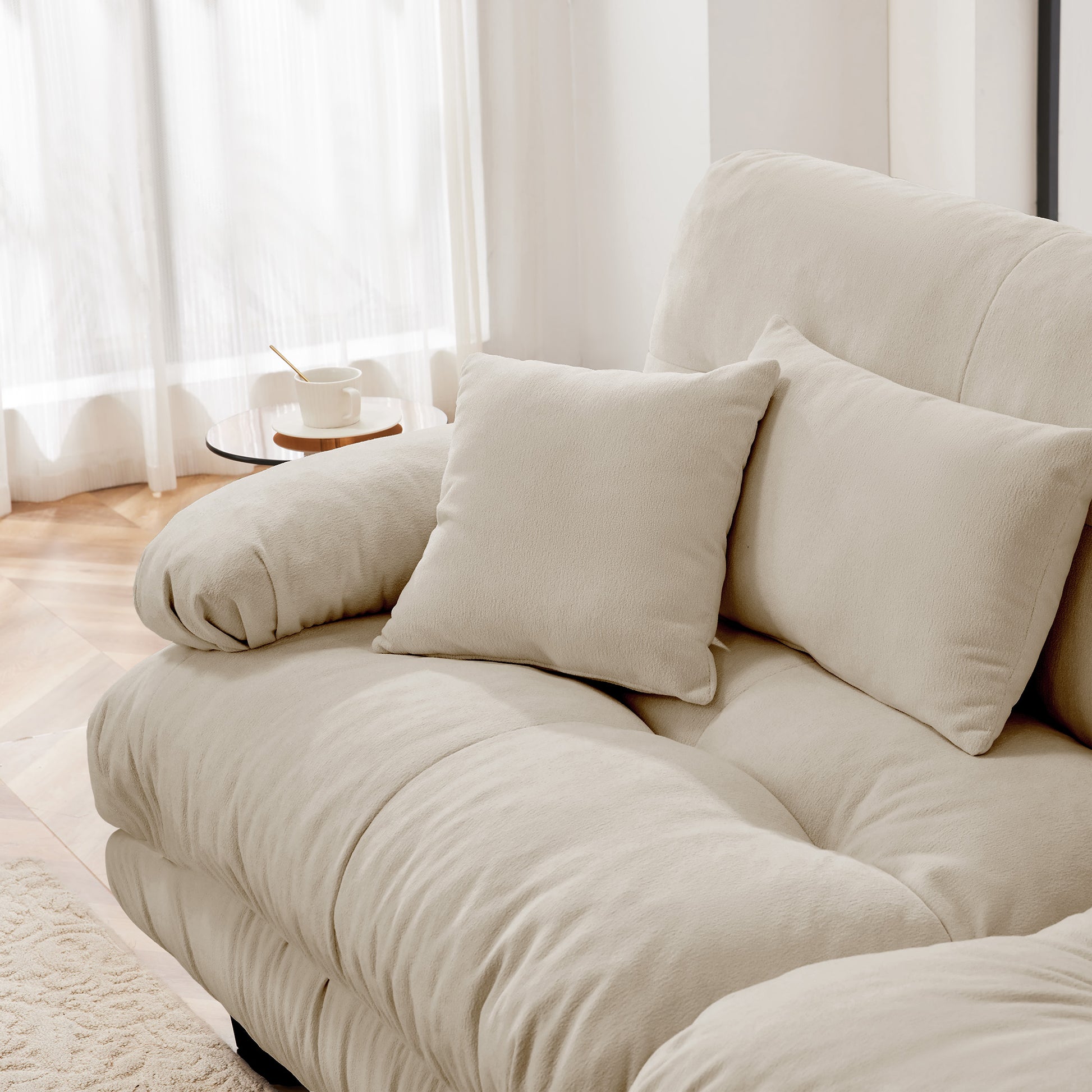 27 Sofa RSF W/2 pillows - Light Coffee image 4