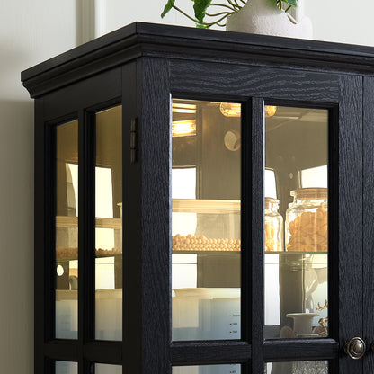 Four Door Display Cabinet - Interior with Shelves