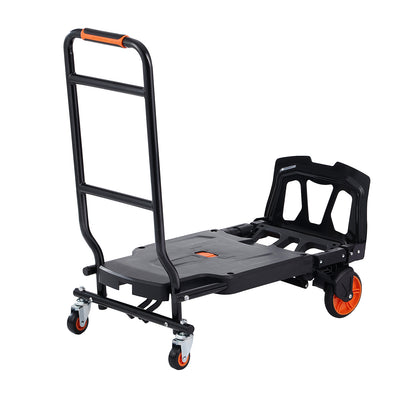 Aluminum Hand Truck, 2 in 1, 300 lbs Load Capacity, Heavy Duty Industrial Convertible Folding Hand Truck and Dolly, Utility Cart Converts from Hand Truck to Platform Cart with Rubber Wheels image 10