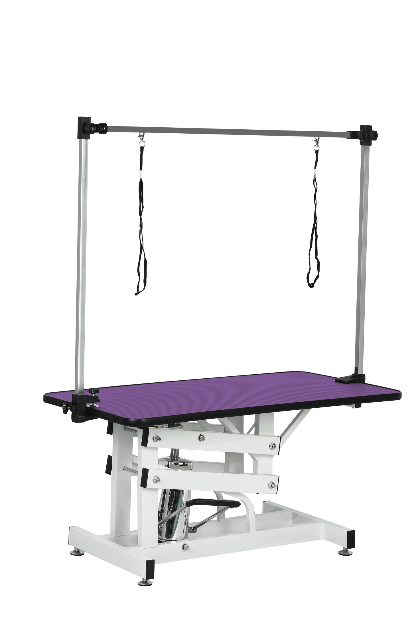 42.5INCH HYDRAULIC PET GROOMING TABLE WITH "H" ARM PURPLE image 5