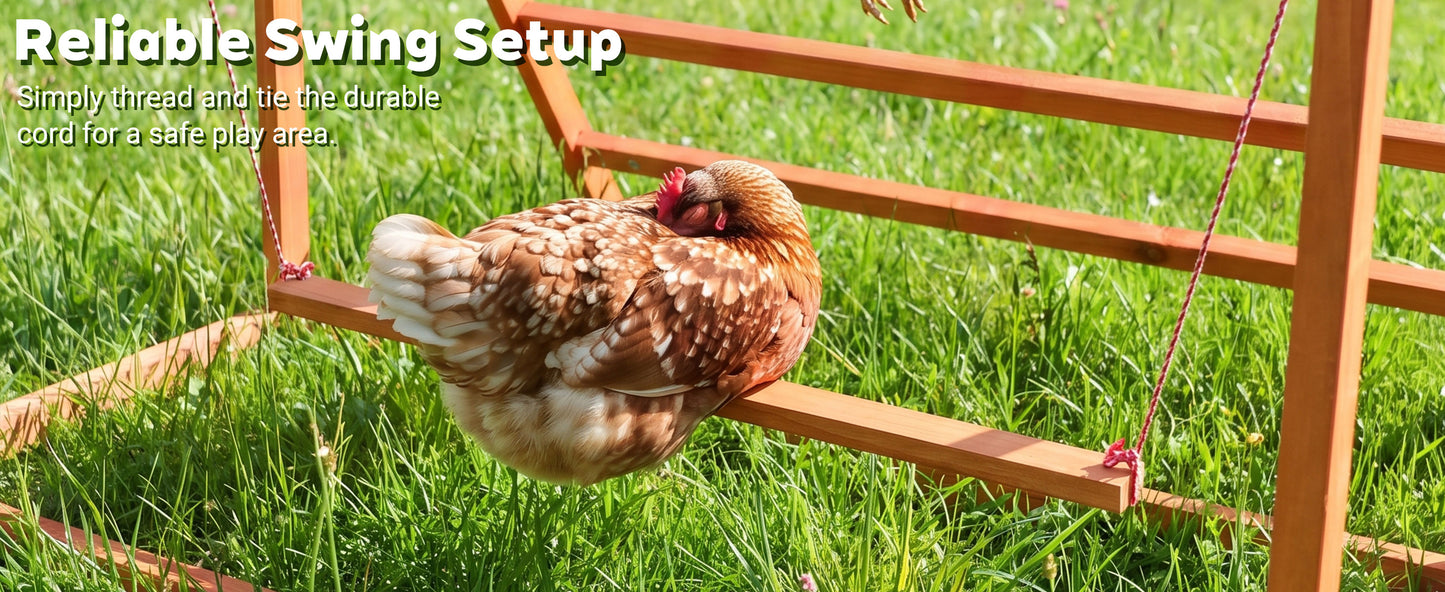 3-in-1 Nesting Boxes for Chickens with Perch and Swing- Wooden Chicken Nesting Box for Poultry 3 Compartments Laying Eggs Nest Box for Chickens, Hens, Ducks image 4