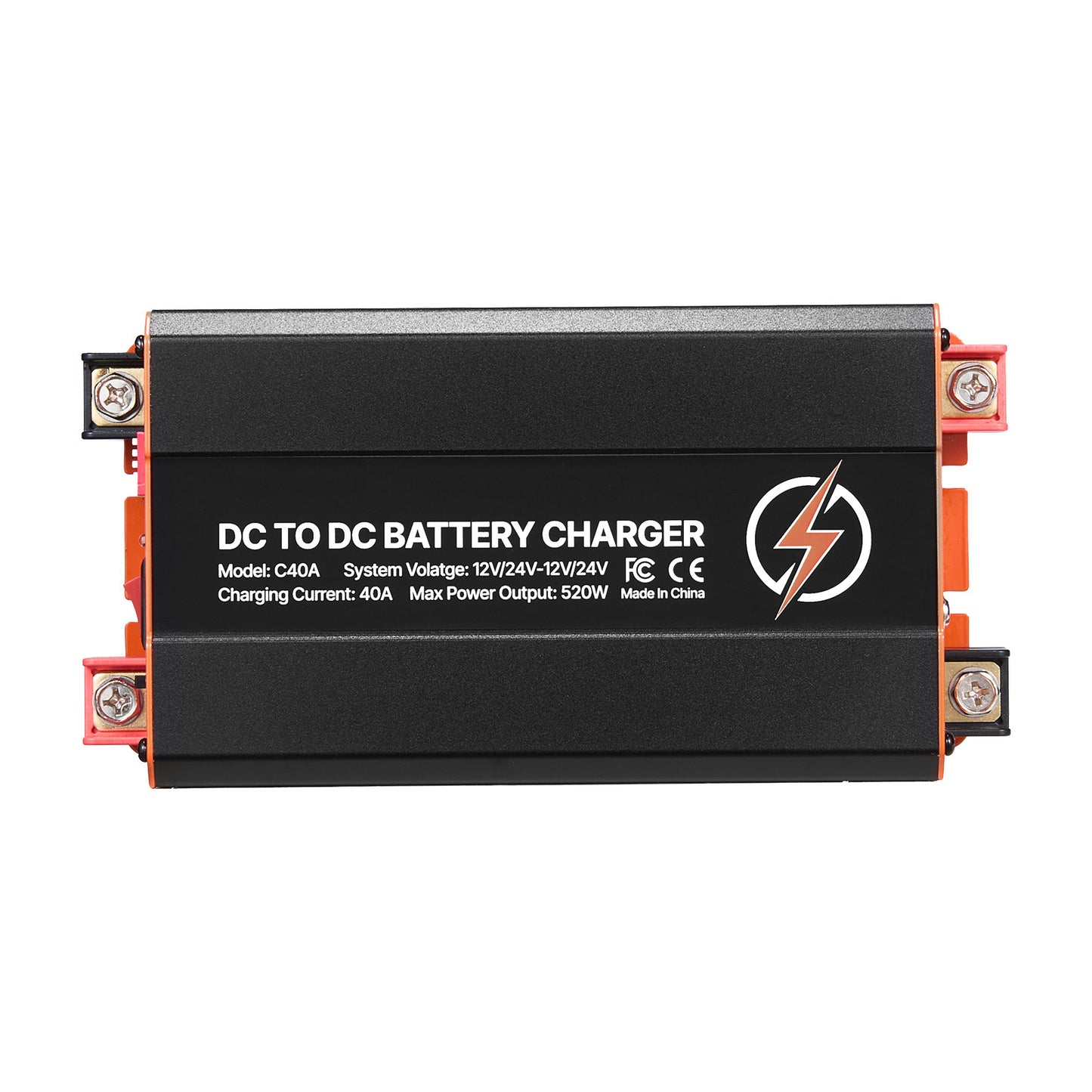 DC to DC Battery Charger, 520W, 40A Alternator Charger, Fast DC-DC Charging for Portable Power Stations, Compatible with LiFePO4 Lead-Acid AGM GEL Batteries, 12V/24V-12V/24V, for RV Home Backup image 2