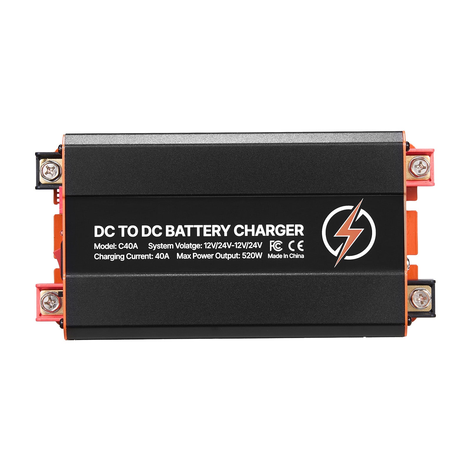 DC to DC Battery Charger, 520W, 40A Alternator Charger, Fast DC-DC Charging for Portable Power Stations, Compatible with LiFePO4 Lead-Acid AGM GEL Batteries, 12V/24V-12V/24V, for RV Home Backup image 2