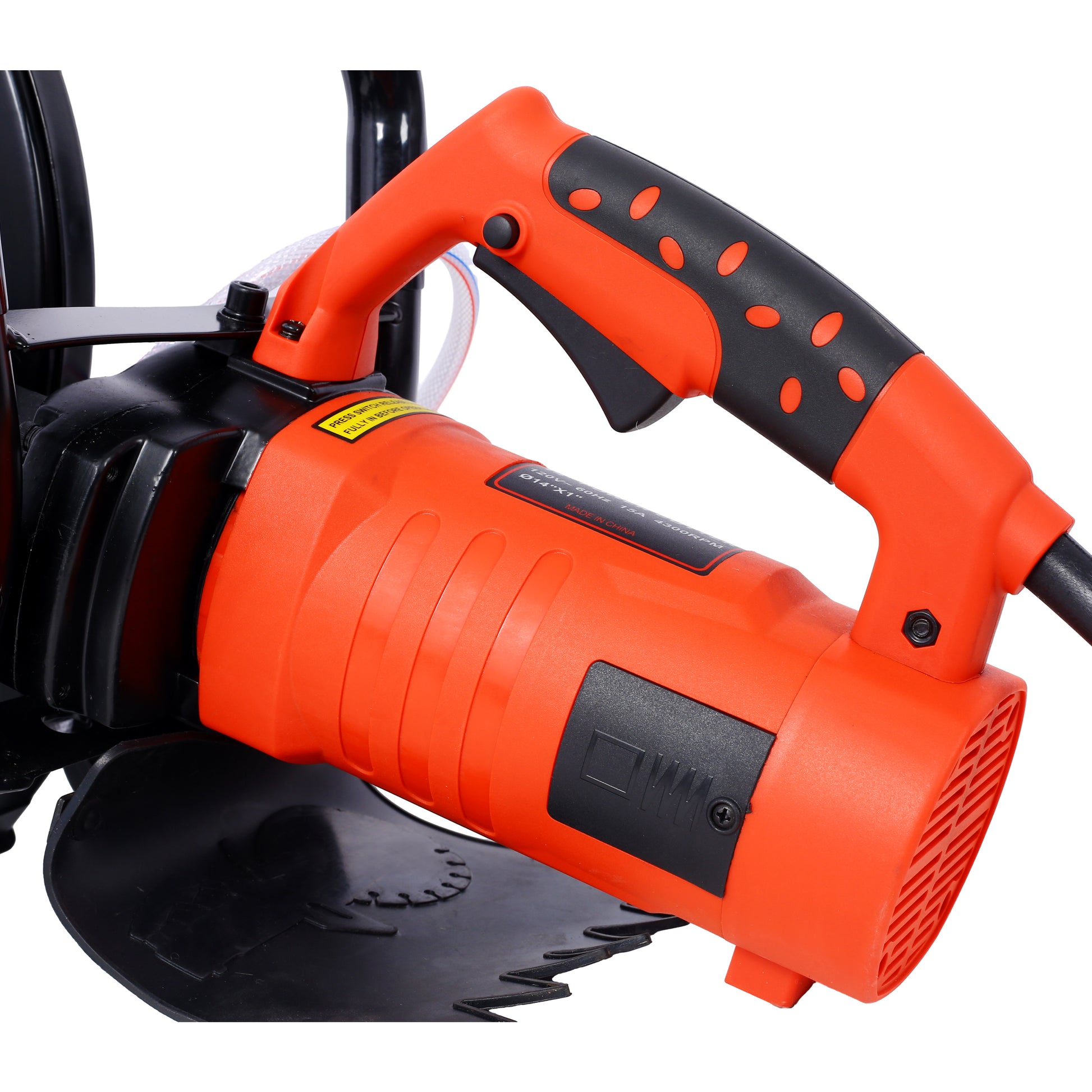Electric 14" Cut Off Saw Wet/Dry Concrete Saw Cutter Guide Roller with Water Line Attachment image 11