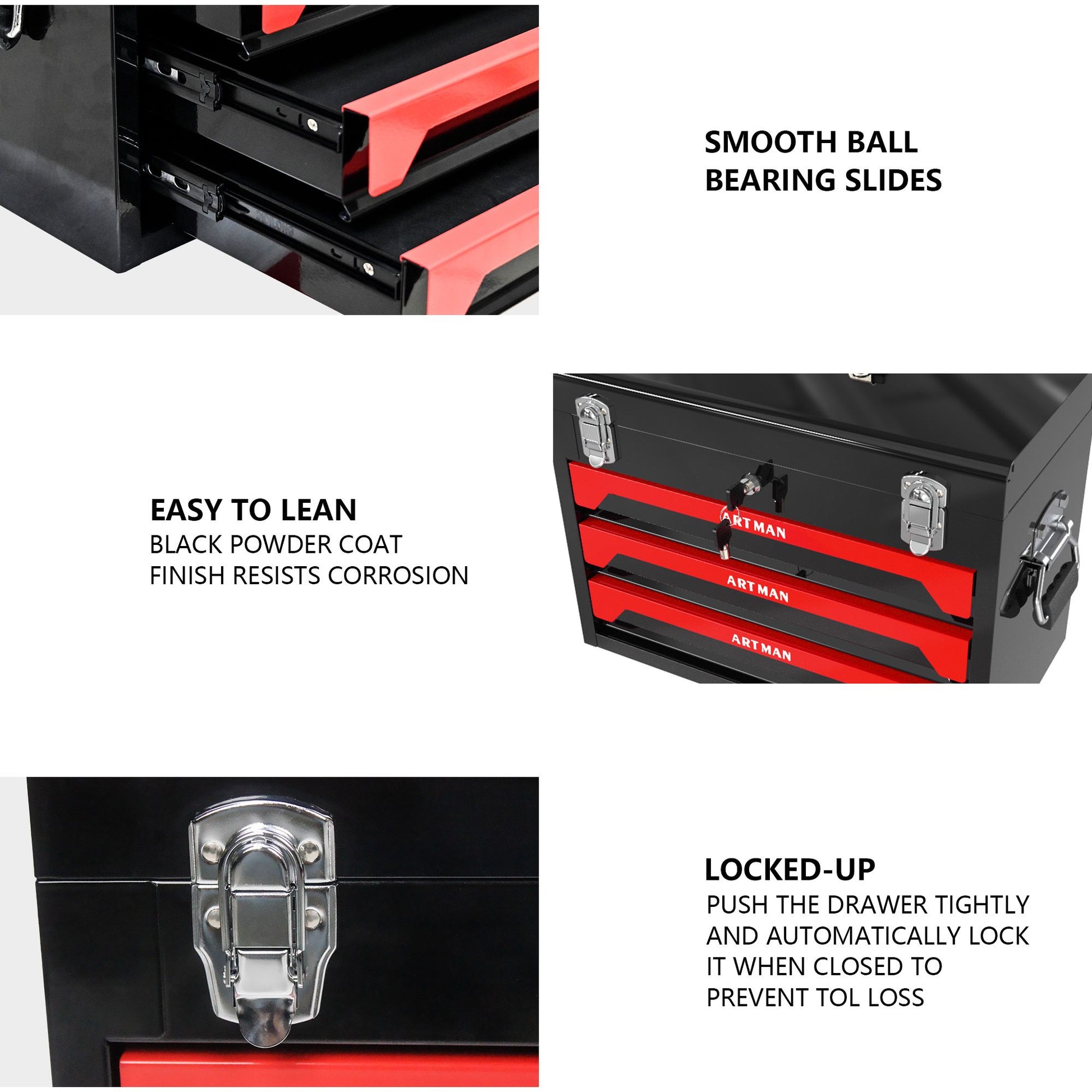3 Drawers Tool Box image 6