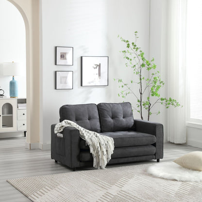 3 Fold Sofa,Convertible Futon Couch sleeper sofabed,Space saving loveseat,Pull Out Couch Bed for Living Room,Dark Gray & image 19