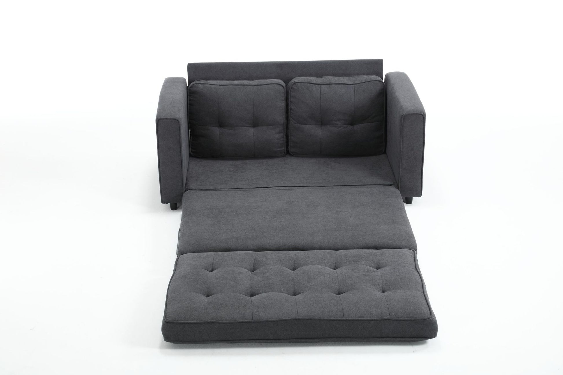 3 Fold Sofa,Convertible Futon Couch sleeper sofabed,Space saving loveseat,Pull Out Couch Bed for Living Room,Dark Gray & image 20