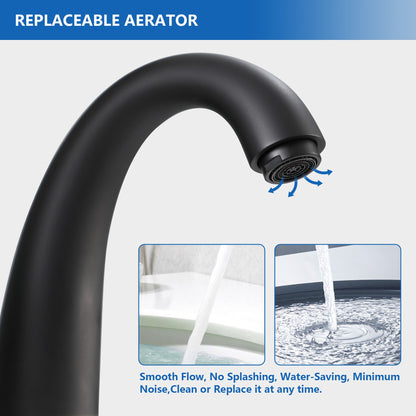 3-hole 2-handle Widespread Lavatory Vanity Faucet Bathroom Vessel Basin Faucet with Pop-up drain, Water Supply Hoses image 5