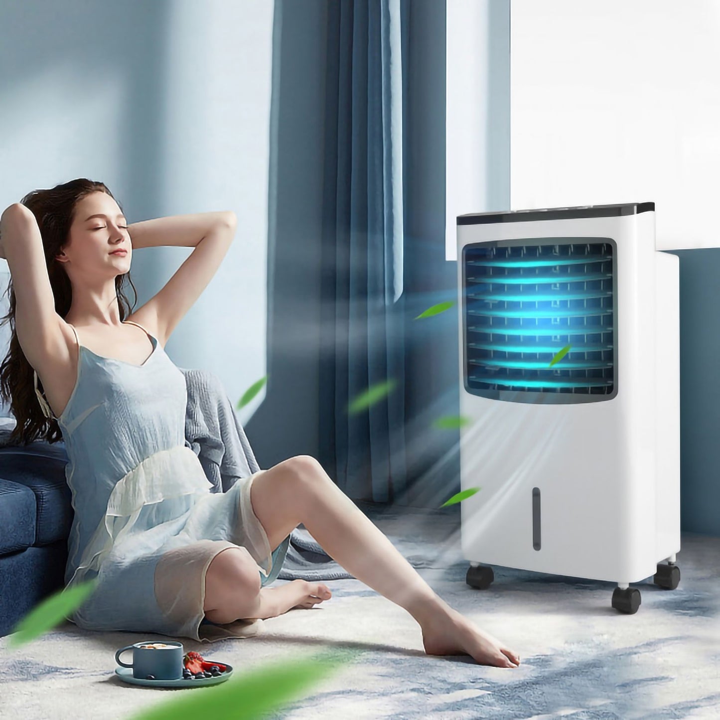 3-in-1 Portable Evaporative Air Conditioner Cooler with Remote Control for Home image 5