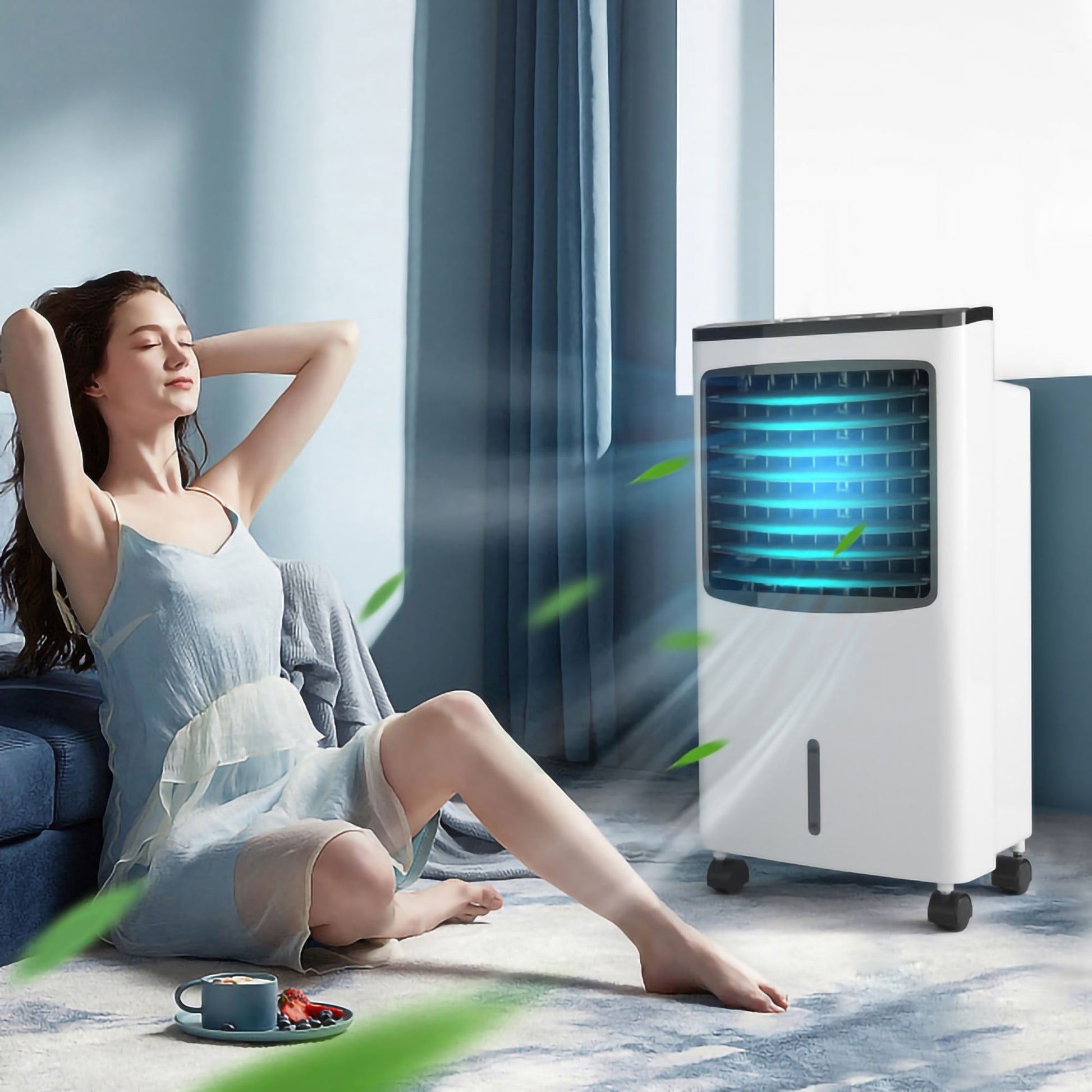 3-in-1 Portable Evaporative Air Conditioner Cooler with Remote Control for Home image 5