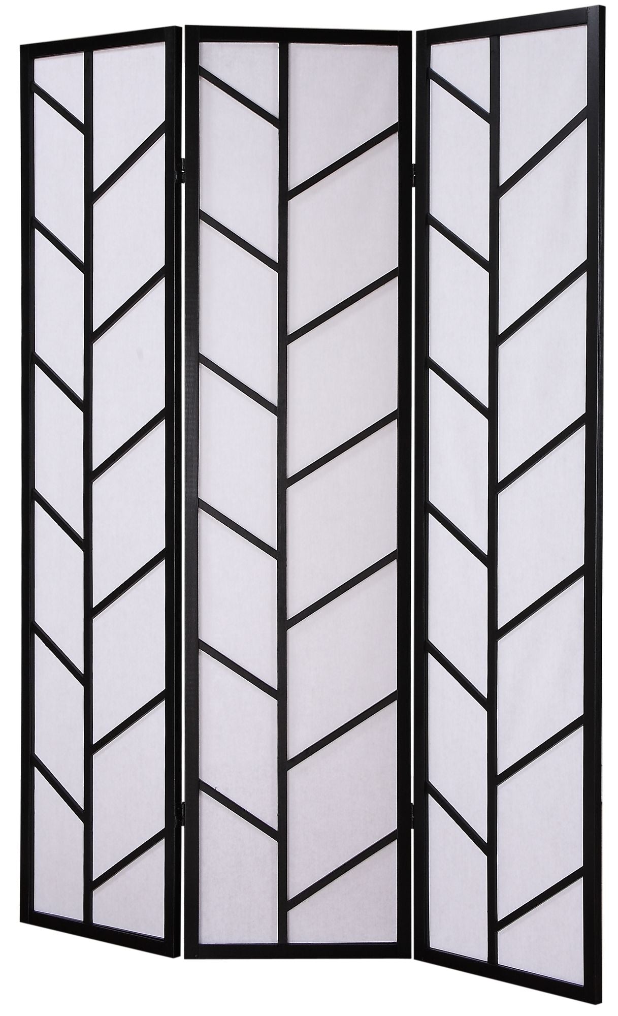 3-Panel Climbing Screen Room Divider, Black image 2