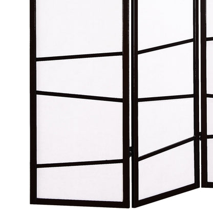3-Panel Screen Room Divider, Black image 5