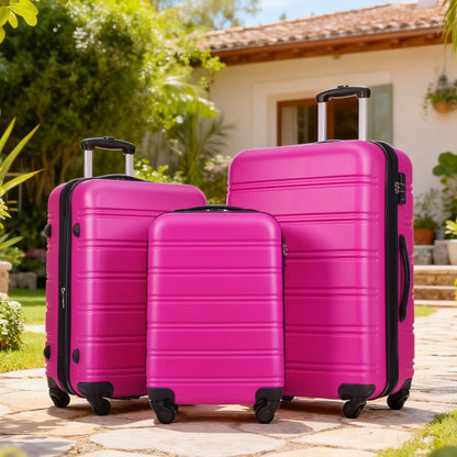 3 Piece Luggage Set Hardside Spinner Suitcase with TSA Lock 20" 24" 28" Available image 8