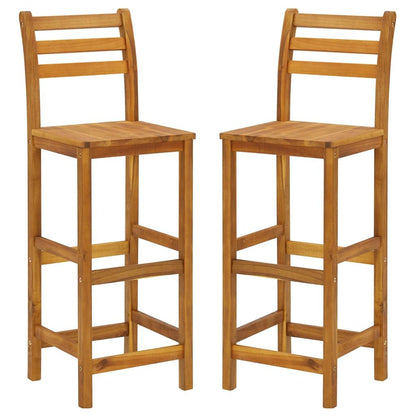 3 Piece Patio Bar Set Solid Wood Acacia image 8