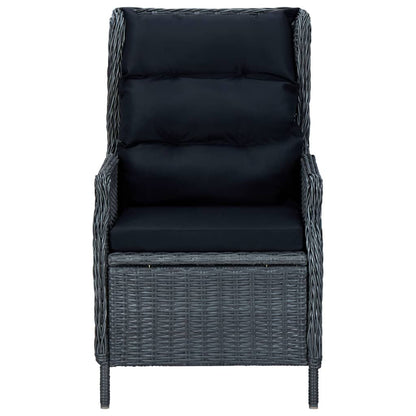 3 Piece Patio Dining Set Dark Gray image 4